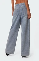 Edikted Wynn Low Rise Oversized Jeans