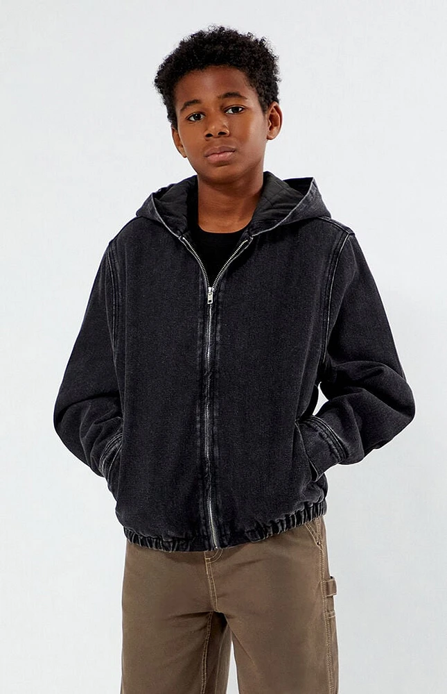 PacSun Kids Black Hooded Jacket