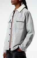 PacSun Plaid Sherpa Shacket