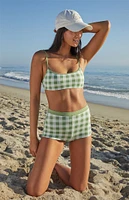 Amor y Besos Green Plaid Toledo Swim Shorts