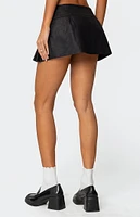 Edikted Sacha Faux Leather Mini Skort