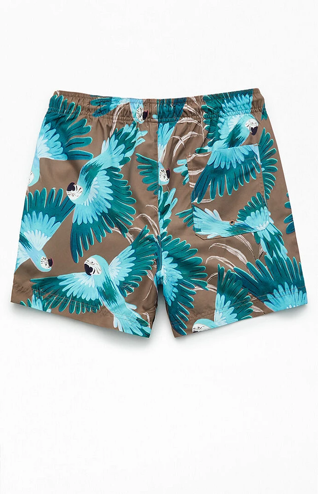 PacSun Paradise 4.5" Swim Trunks
