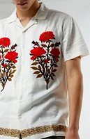 Linen Embroidered Woven Shirt