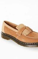 Dr Martens Adrian Tumbled Nubuck Leather Tassel Loafers