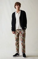 PacSun Canvas Floral Printed Slim Trousers