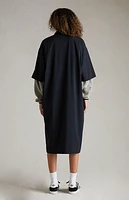 Fear of God Essentials Women's Jet Black Full Zip Polo Dress
