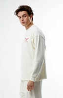 Budweiser By PacSun Eureka Raw Hem Crew Neck Sweatshirt