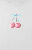 Kids Cherry Ribbon Watercolor T-Shirt