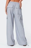 Edikted Phoenix Linen Look Cargo Pants