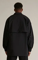 Fear of God Essentials Black Military Nylon Overshirt Jacket