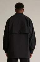 Fear of God Essentials Black Military Nylon Overshirt Jacket