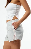 Pacsun Side Stripe Bow Fleece Sweat Shorts