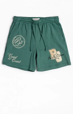 PacSun Pacific Sunwear Collegiate Fleece Volley Sweat Shorts