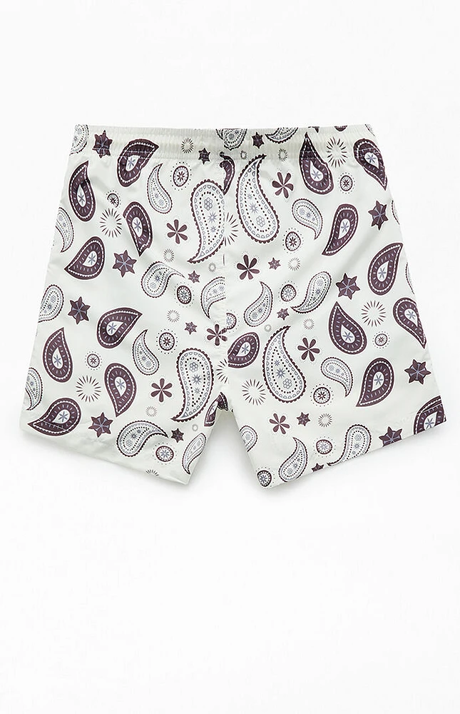 PacSun Paisley 5" Swim Trunks
