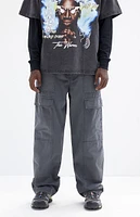 PacSun Dark Gray Baggy Ripstop Cargo Pants