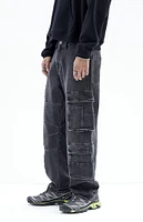 PacSun Black Wash Baggy Cargo Jeans