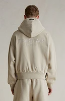 Fear of God Essentials Timber Classic Fleece Zip Up Hoodie