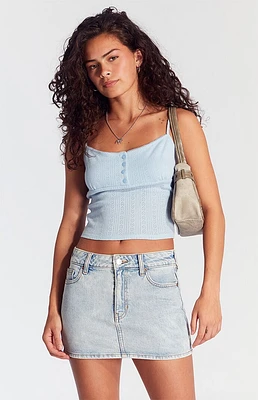 PacSun Bella Light Indigo Denim Skirt