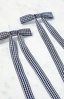 Pacsun 2 Pack Gingham Bow Clips