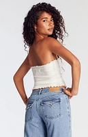 PacSun Casey Double Button Low Rise Baggy Jeans Medium Indigo