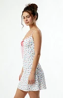 Your Favorite Eliza Floral Tie Front Mini Dress