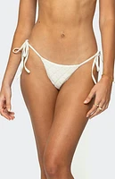 Edikted Crochet String Bikini Bottom