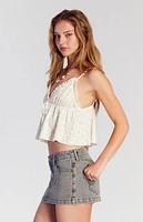 Pacsun Indigo Rose Low Rise Denim Micro Skirt