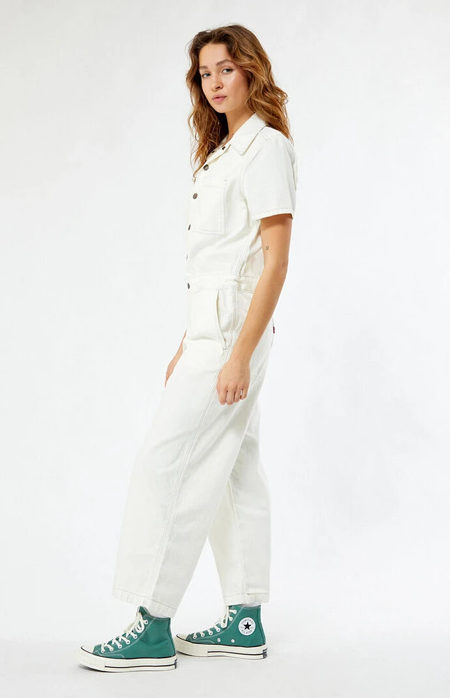 Heritage Short Sleeve Denim Jumpsuit