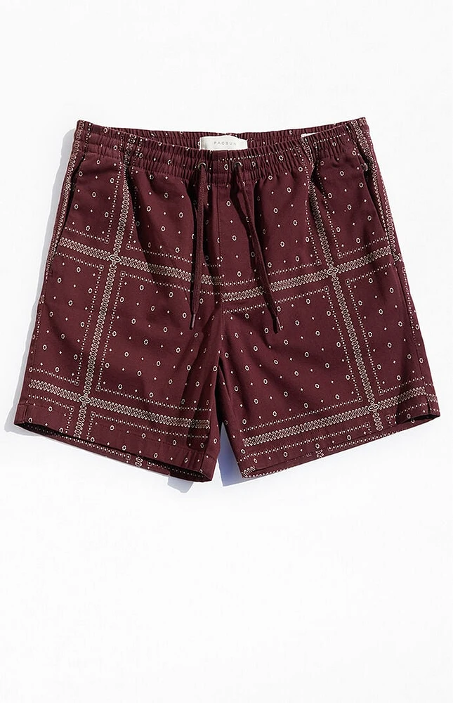 PacSun Bandana Printed Volley Shorts