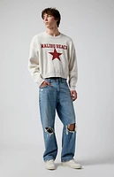Pacsun Medium Indigo Ripped Baggy Jeans