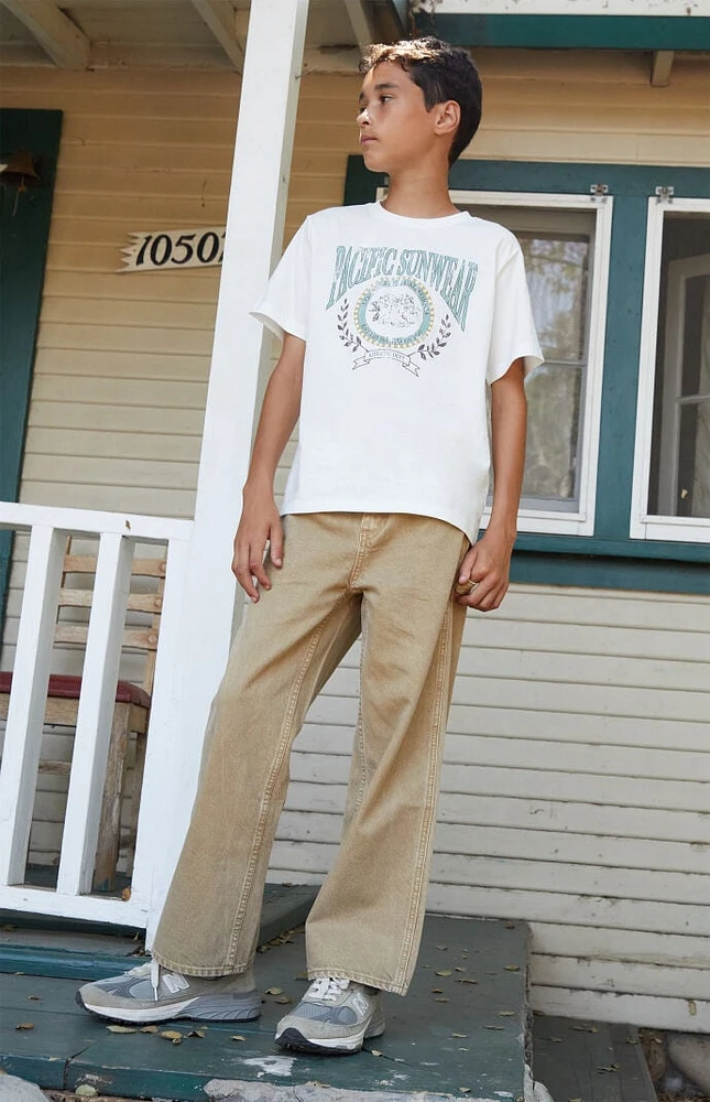 PacSun Kids Khaki Baggy Carpenter Jeans