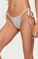 Edikted Patchwork String Bikini Bottom