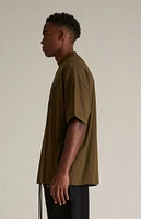 Fear of God Essentials Olive Crew Neck T-Shirt