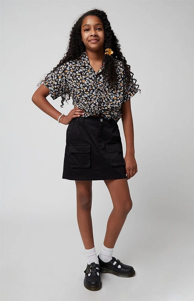 Pacsun Kids E-Waist Cargo Skirt