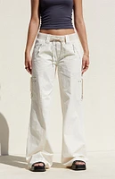 PacSun Bone Low Rise Baggy Flare Pants