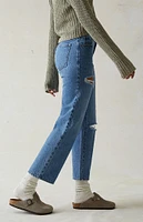 PacSun Medium Indigo Ripped '90s Straight Leg Jeans