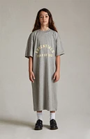Essentials Light Heather Grey 3/4 Sleeve T-Shirt Dress