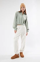 PacSun Switzerland Half Zip Cropped Sweatshirt