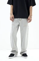 PacSun Gray Wash Baggy Carpenter Jeans