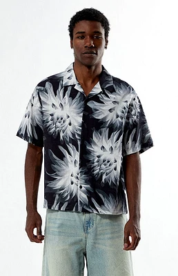 PacSun Textured Floral Camp Shirt