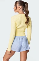 Edikted Mallory Cable Knit Sweater