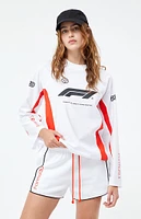 Formula 1 x PacSun Eco White & Black 1st Place Sweat Shorts