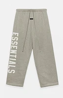 Fear of God Essentials Dark Heather Oatmeal Fleece Relaxed Sweatpants