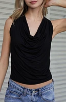 John Galt Cowl Neck Tank Top