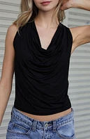 John Galt Cowl Neck Tank Top