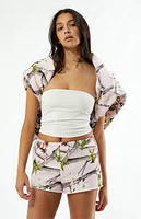 Pacsun Pink Camo Sweat Shorts