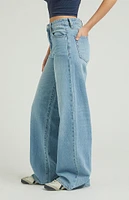 PacSun Jessie Medium Indigo High Waisted Baggy Jeans