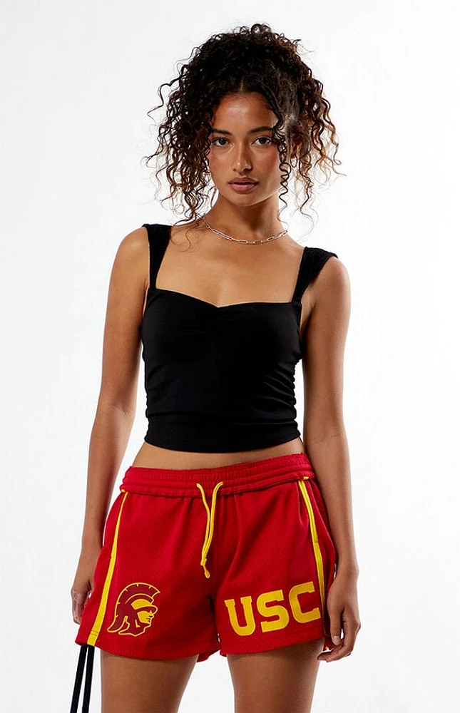 Mitchell & Ness NCAA USC Mesh Jump Basketball Shorts