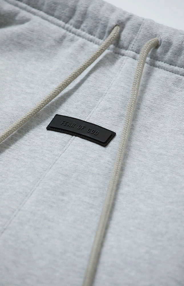 Fear of God Essentials Light Heather Grey Fleece Running Shorts