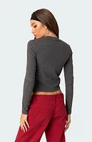 Edikted Barcelona Long Sleeve T-Shirt